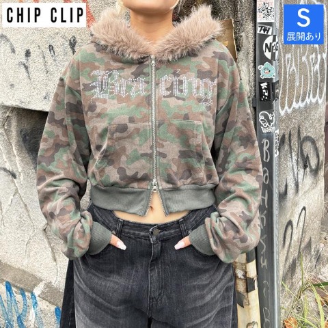 レディース　ジップパーカ（CHIP CLIP・TikTok）