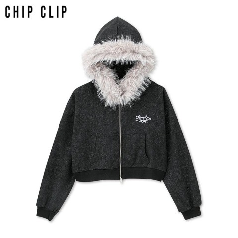 レディース　フードジップパーカ（CHIP CLIP）