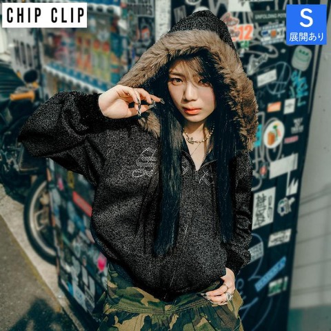 レディース　ジップパーカ（Mizuki×CHIP CLIP）