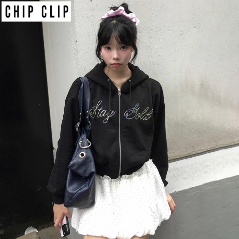レディース　ジップパーカ（CHIP CLIP・TikTok）