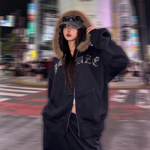 レディース　ジップパーカ（CHIP CLIP）