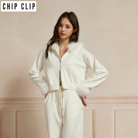 レディース　ジップパーカ（Kim Sua.×CHIP CLIP）