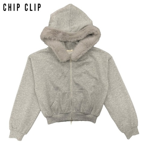 レディース　フードジップパーカ（CHIP CLIP）