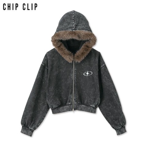 レディース　ジップパーカ（CHIP CLIP）