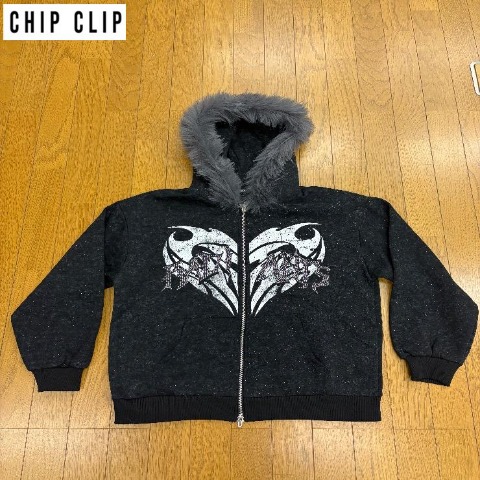 レディース　ジップパーカ（CHIP CLIP）