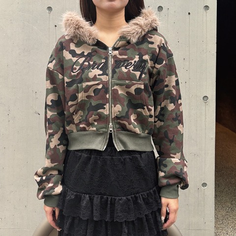 レディース【S～L】　ジップパーカ（CHIP CLIP・TikTok）