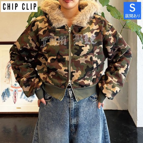 レディース　ジップパーカ（CHIP CLIP・TikTok）