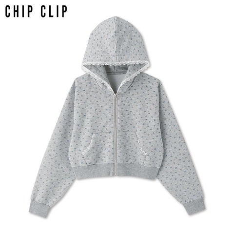 レディース　ジップパーカ（CHIP CLIP）