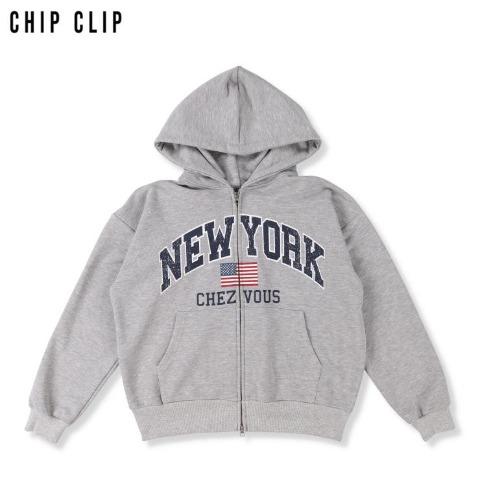 レディース　ジップパーカ（CHIP CLIP）
