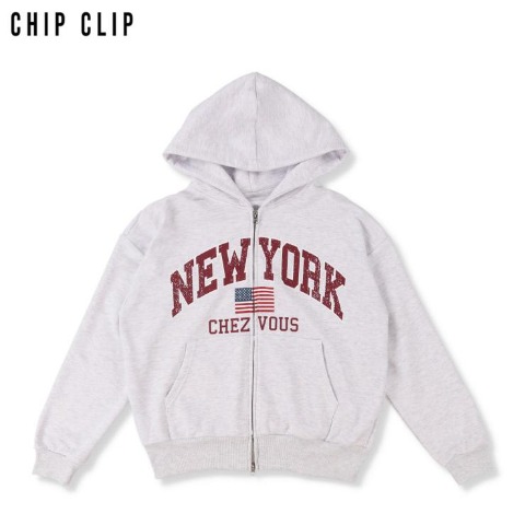 レディース　ジップパーカ（CHIP CLIP）