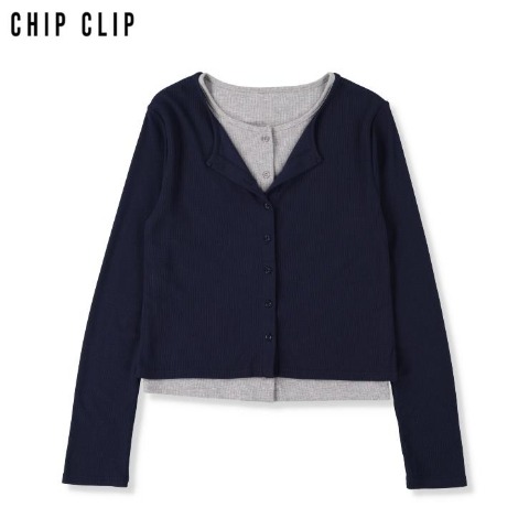 レディース　レイヤードプルオーバー（CHIP CLIP）
