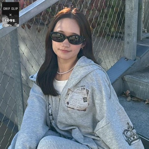 レディース　ジップパーカ（CHIP CLIP×1095.）