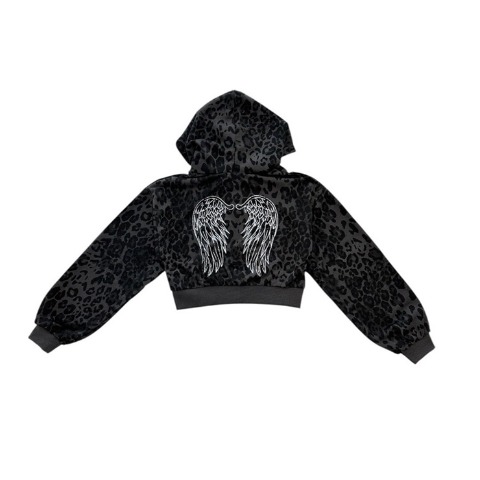 レディース　ヒョウ柄ジップパーカ（CHIP CLIP×1095.）