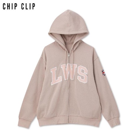 レディース　カレッジロゴジップパーカ（CHIP CLIP）
