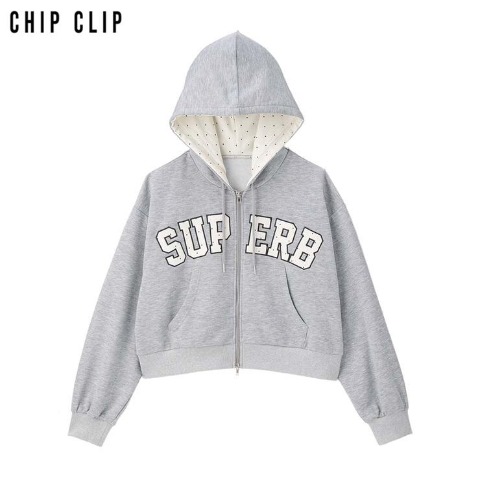 レディース　カレッジロゴジップパーカ（CHIP CLIP）