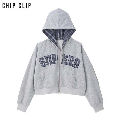 レディース　カレッジロゴジップパーカ（CHIP CLIP）