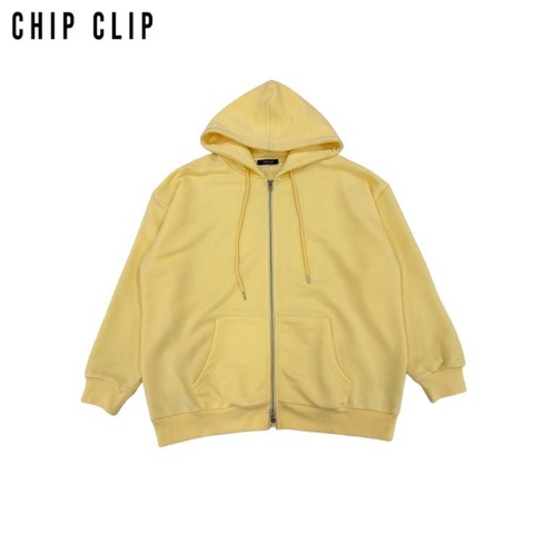 レディース　ビッグシルエットジップパーカ（CHIP CLIP）