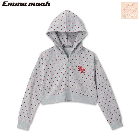 レディース　総柄ジップパーカ（Emmamuah DANCE×Dance Studio ViVid）
