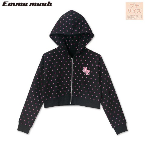 レディース　総柄ジップパーカ（Emmamuah DANCE×Dance Studio ViVid）