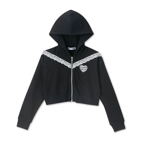 レディース　レースジップパーカ（Emmamuah DANCE×Dance Studio ViVid）