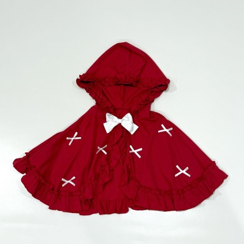 レディース【S～L】　リボンポンチョ（まゆろん×majoretty）