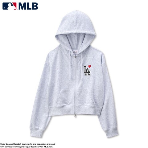 レディース　ジップパーカ（ロサンゼルス・ドジャース）