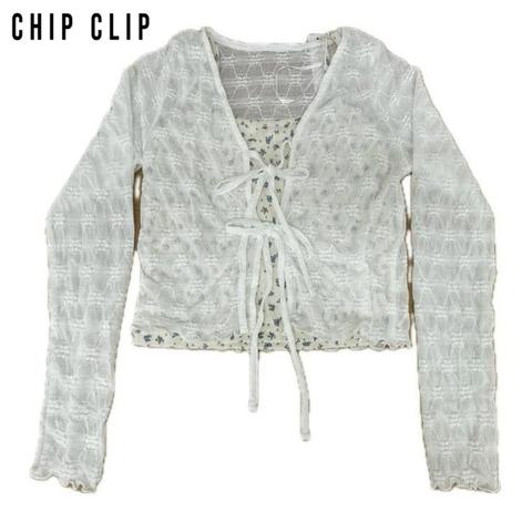 レディース　カーディガン+キャミソールセット（CHIP CLIP）