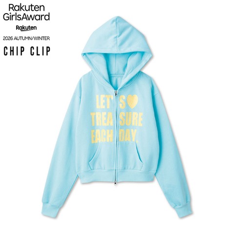 レディース　ジップパーカ（CHIP CLIP）