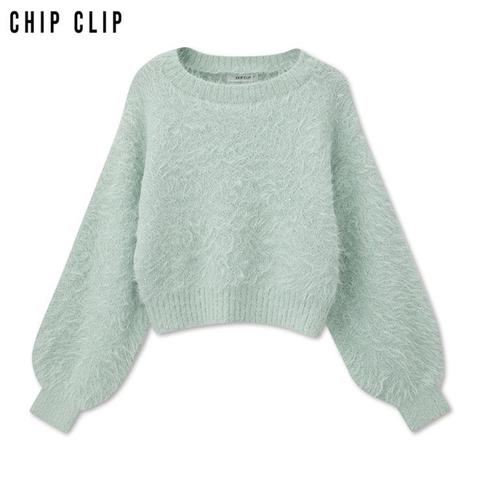レディース　ニットプルオーバー（CHIP CLIP） ミントグリーン 305
