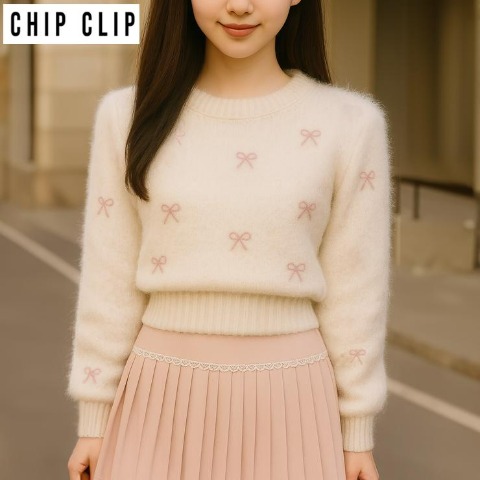 レディース　ニットプルオーバー（CHIP CLIP）