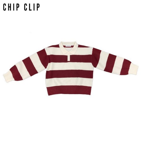 レディース　ラガーボーダープルオーバー（CHIP CLIP）
