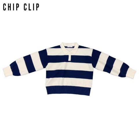 レディース　ラガーボーダープルオーバー（CHIP CLIP）