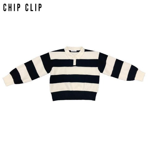 レディース　ラガーボーダープルオーバー（CHIP CLIP）