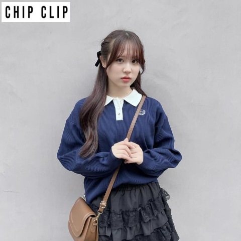 レディース　ポロプルオーバー（CHIP CLIP）