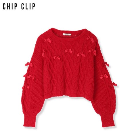 レディース　ニットプルオーバー（CHIP CLIP）