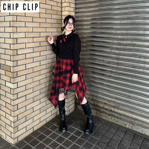 レディース　ニットプルオーバー（CHIP CLIP）