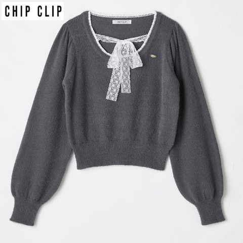 レディース　シャギーニットプルオーバー（CHIP CLIP）