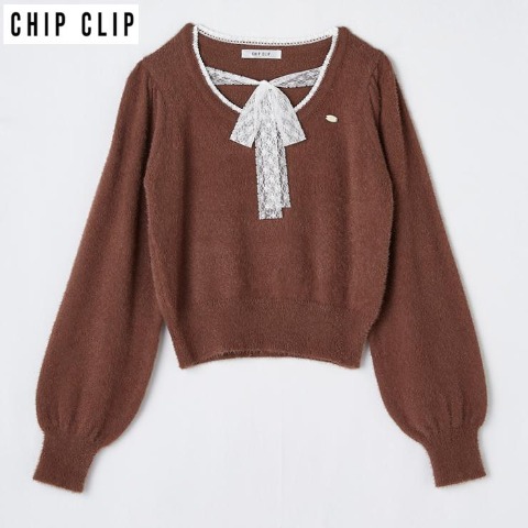 レディース　シャギーニットプルオーバー（CHIP CLIP）