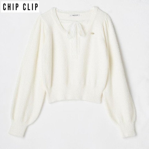 レディース　シャギーニットプルオーバー（CHIP CLIP）