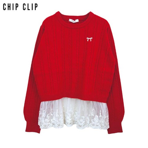 レディース　ニットプルオーバー（CHIP CLIP）