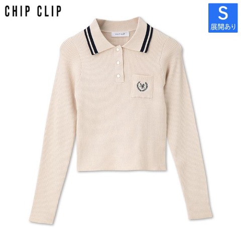 レディース【S～L】　ポロトップス（CHIP CLIP）