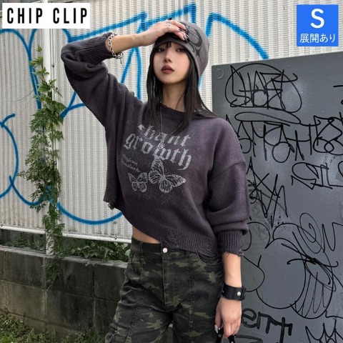 レディース　ロゴニットプルオーバー（CHIP CLIP×KsG）