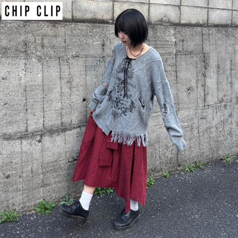 レディース　ニットプルオーバー（CHIP CLIP×まひろ）