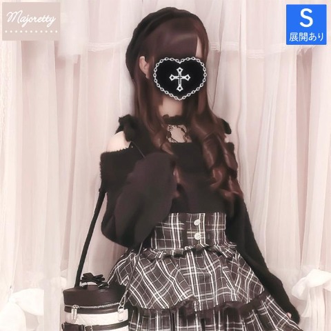 レディース【S～L】　オフショルニットプルオーバー（天姫ここね×majoretty）