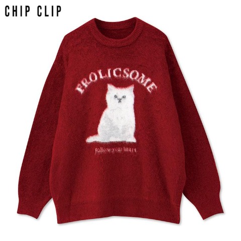 レディース　ニットプルオーバー（CHIP CLIP）