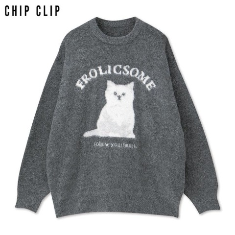 レディース　ニットプルオーバー（CHIP CLIP）