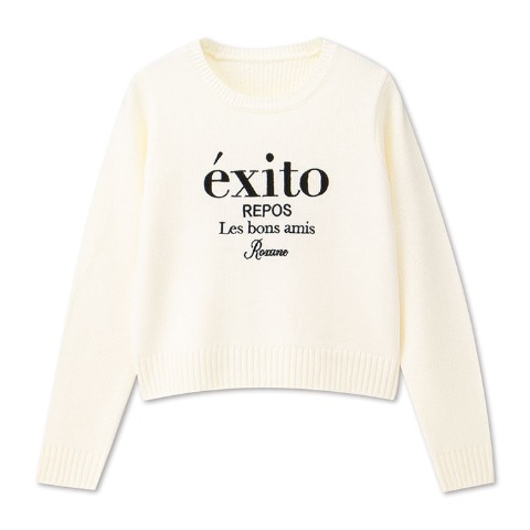 レディース　刺しゅうロゴニットプルオーバー（CHIP CLIP）