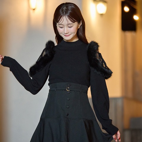 レディース【S～L】　ニットプルオーバー（CHIP CLIP）