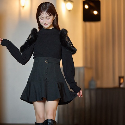 レディース【S～L】　ニットプルオーバー（CHIP CLIP）