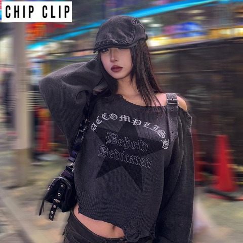 レディース　ニットプルオーバー（CHIP CLIP）